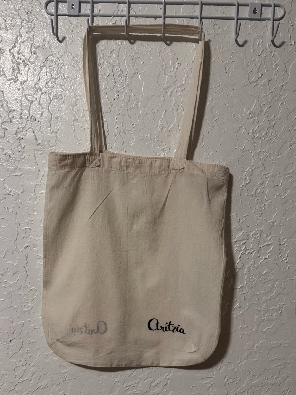 Aritzia Cream Cotton Tote Bag